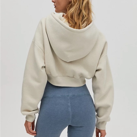 Black TNA Cozy Fit Perfect Shrunken Hoodie - Picture 2 of 5